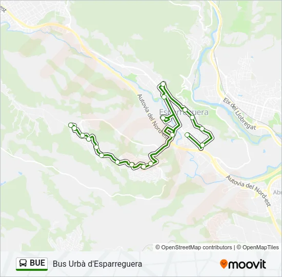 BUE Bus Line Map