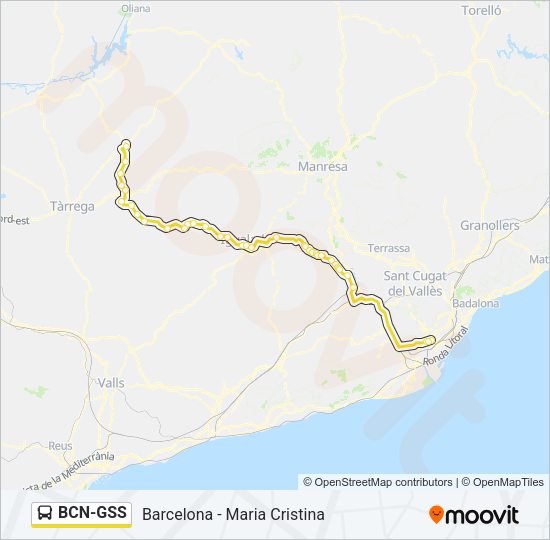 BCN-GSS Bus Line Map