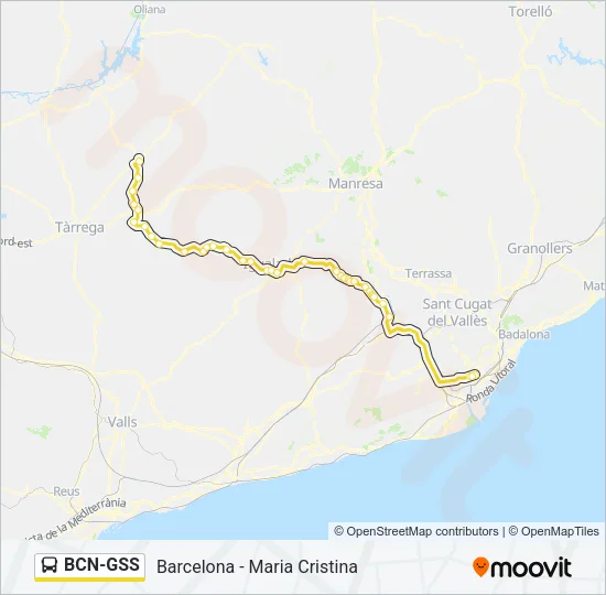 BCN-GSS Bus Line Map