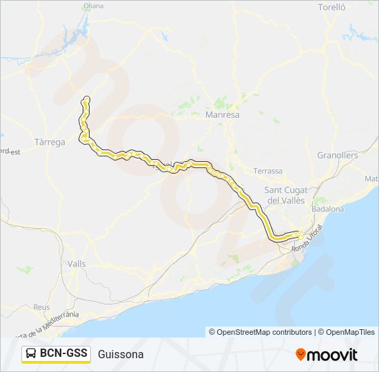 BCN-GSS Bus Line Map