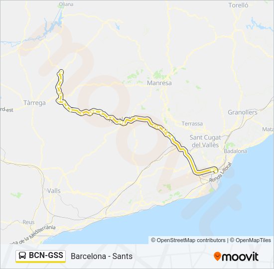 BCN-GSS Bus Line Map