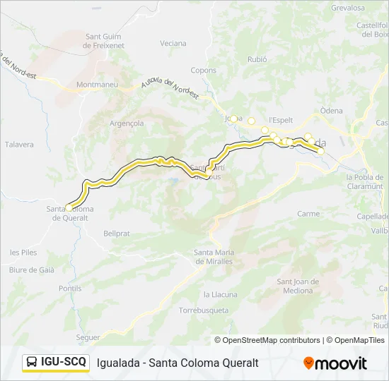 IGU-SCQ Bus Line Map