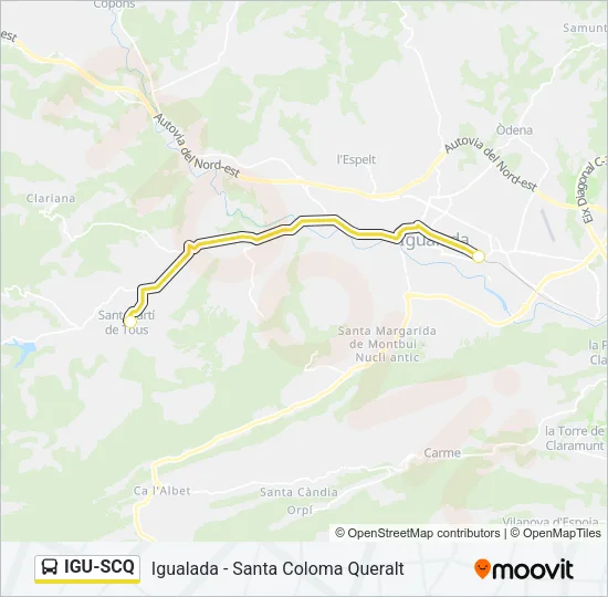 IGU-SCQ Bus Line Map