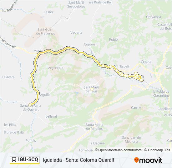 IGU-SCQ Bus Line Map