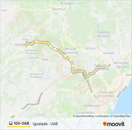 IGU-UAB Bus Line Map