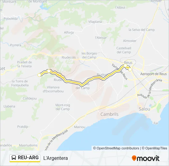 REU-ARG Bus Line Map