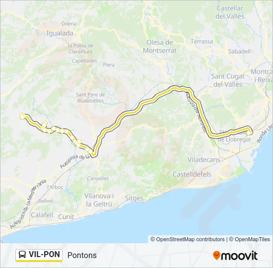 VIL-PON Bus Line Map