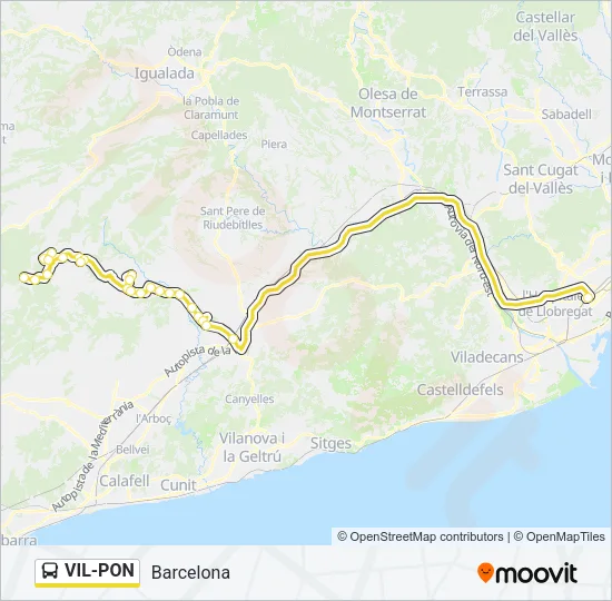 VIL-PON Bus Line Map
