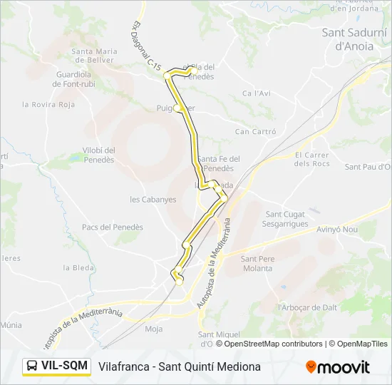 VIL-SQM Bus Line Map