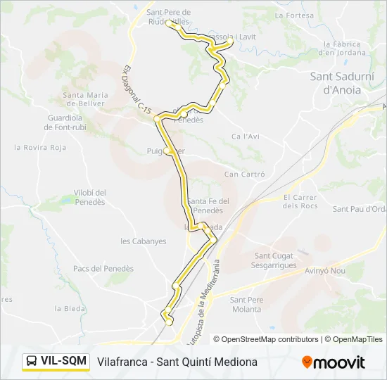 VIL-SQM Bus Line Map