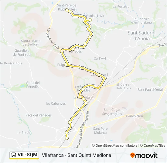 VIL-SQM Bus Line Map