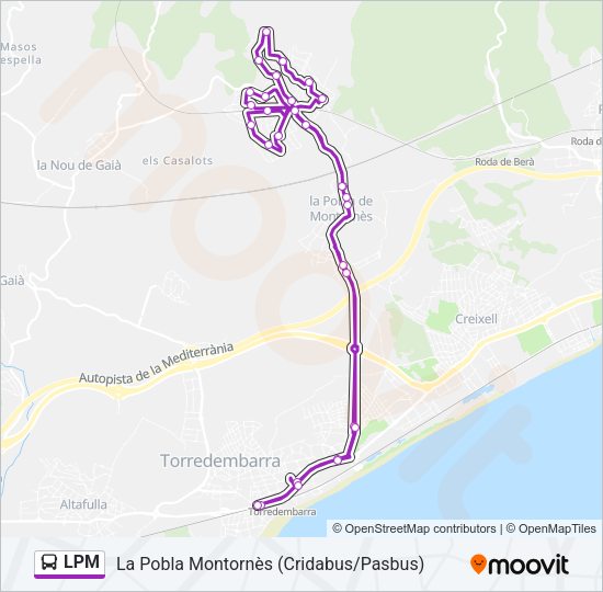 LPM Bus Line Map