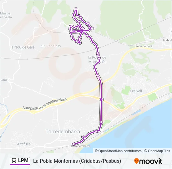 LPM Bus Line Map