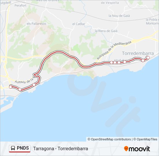 PNDS Bus Line Map