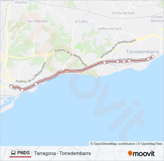 PNDS Bus Line Map