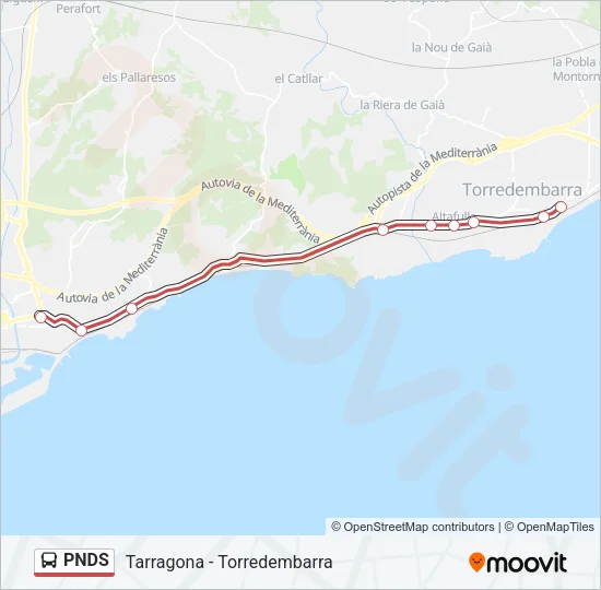 PNDS Bus Line Map