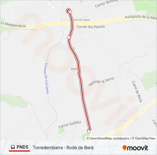 PNDS Bus Line Map