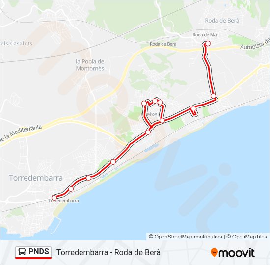 PNDS Bus Line Map