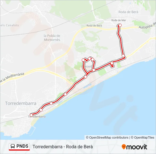 PNDS Bus Line Map