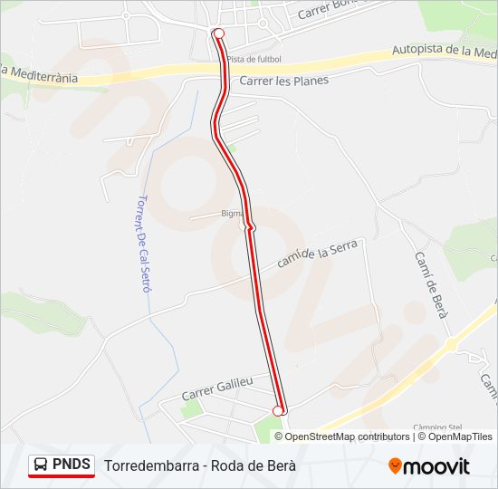 PNDS Bus Line Map