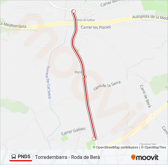 PNDS Bus Line Map