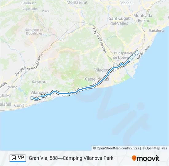 VP Bus Line Map