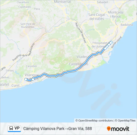 VP Bus Line Map