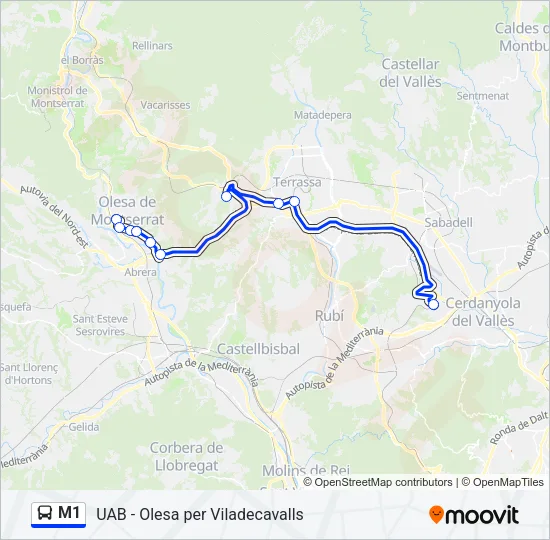 M1  Mapa de línia