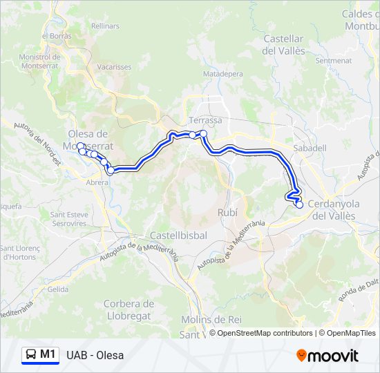 M1  Line Map