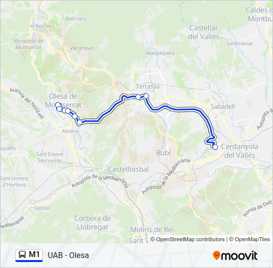 M1  Line Map