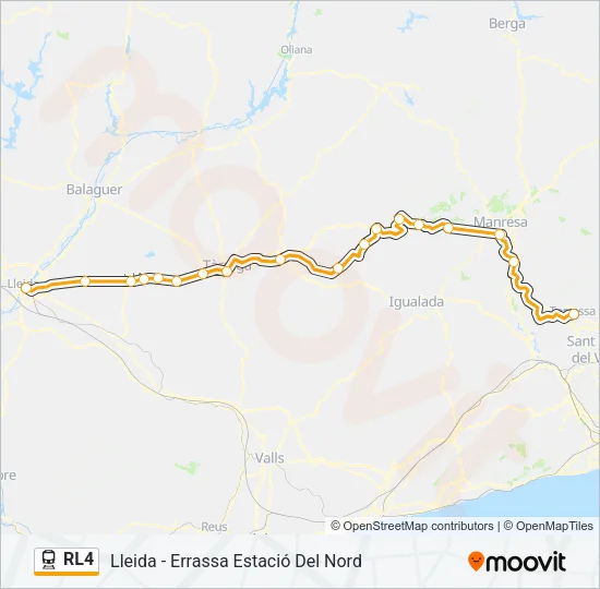 RL4 Train Line Map