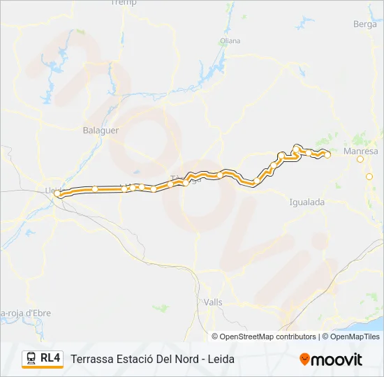 RL4 Train Line Map