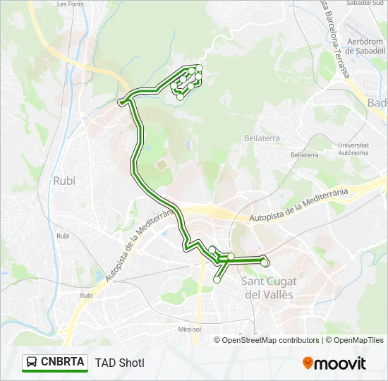 CNBRTA Bus Line Map