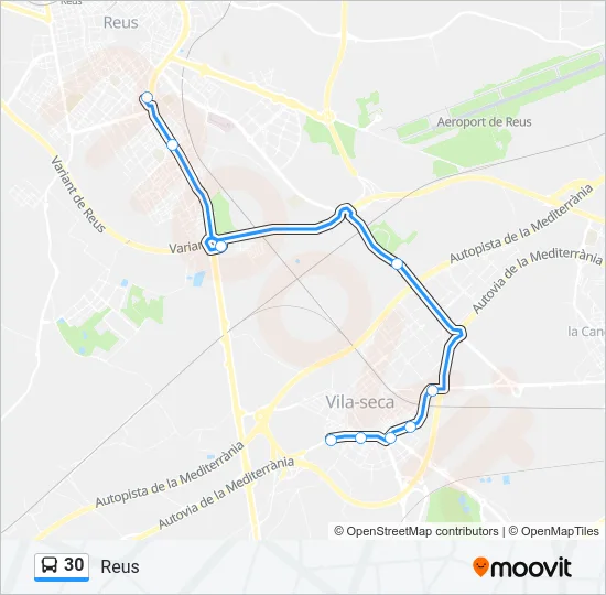 30 Bus Line Map
