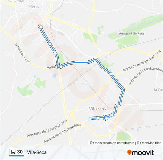 30 Bus Line Map