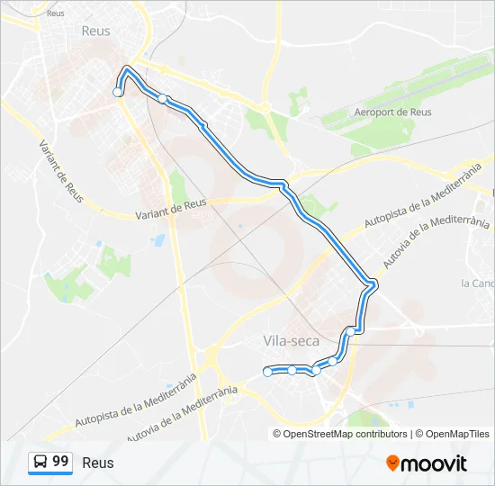 99 Bus Line Map