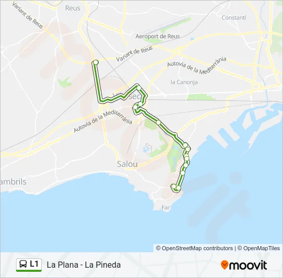 L1 Bus Line Map
