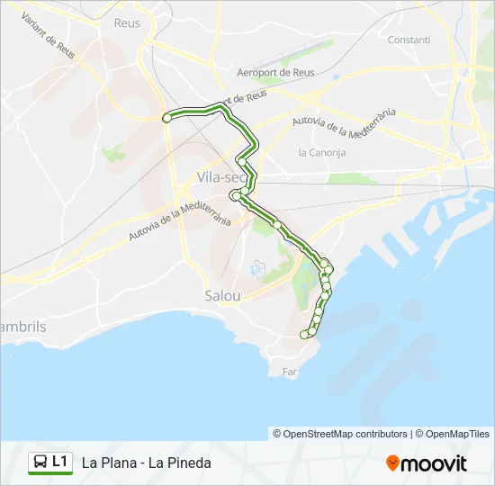 L1 Bus Line Map