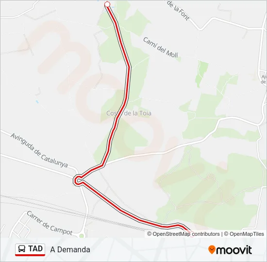 TAD Bus Line Map