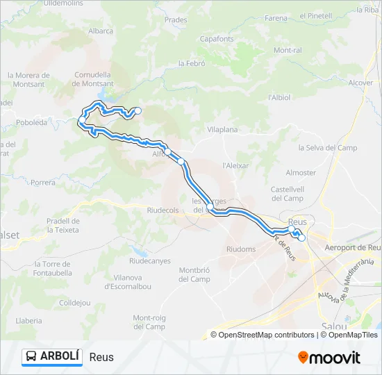 ARBOLÍ Bus Line Map
