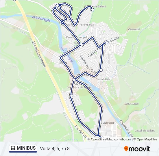 MINIBUS Bus Line Map