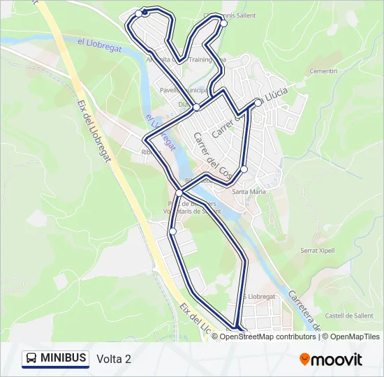 MINIBUS Bus Line Map