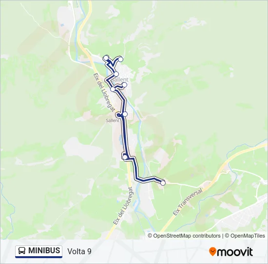 MINIBUS bus Mapa de línia