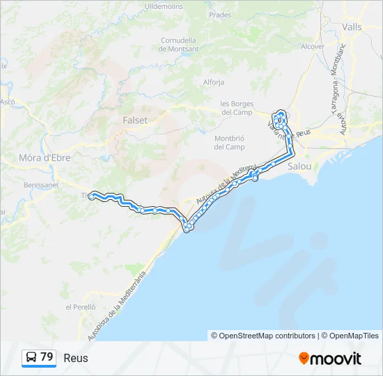 79 Bus Line Map
