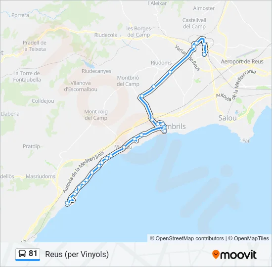 81 Bus Line Map