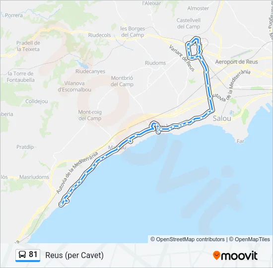 81 Bus Line Map