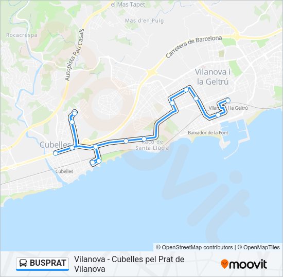 BUSPRAT Bus Line Map