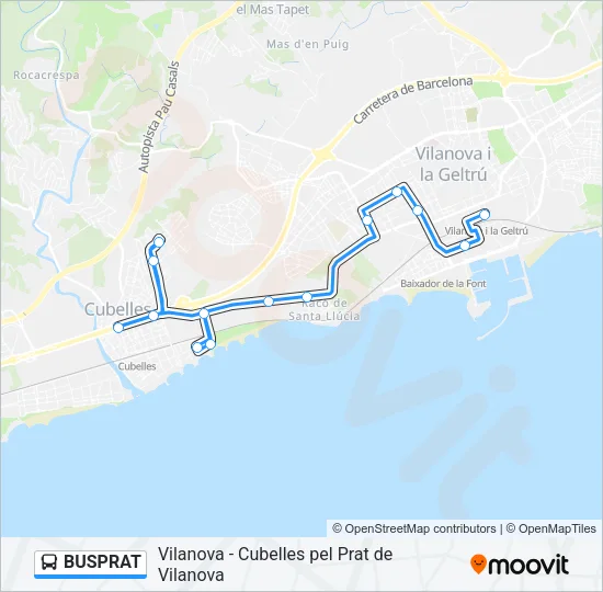 BUSPRAT Bus Line Map