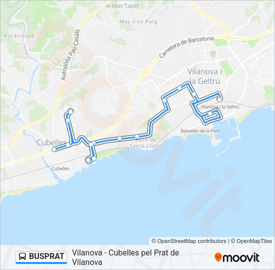 BUSPRAT Bus Line Map