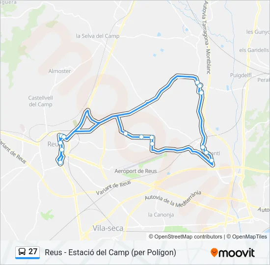 27 Bus Line Map